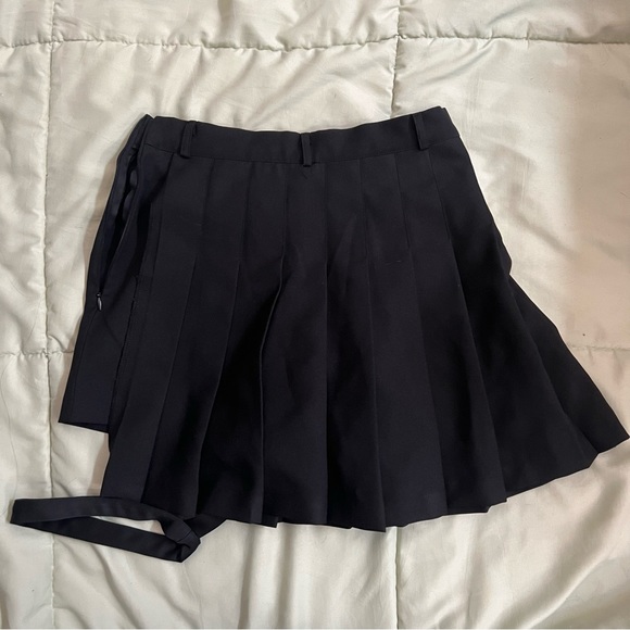 mixxmix black baby tee and garter skirt set size small - Picture 3 of 8